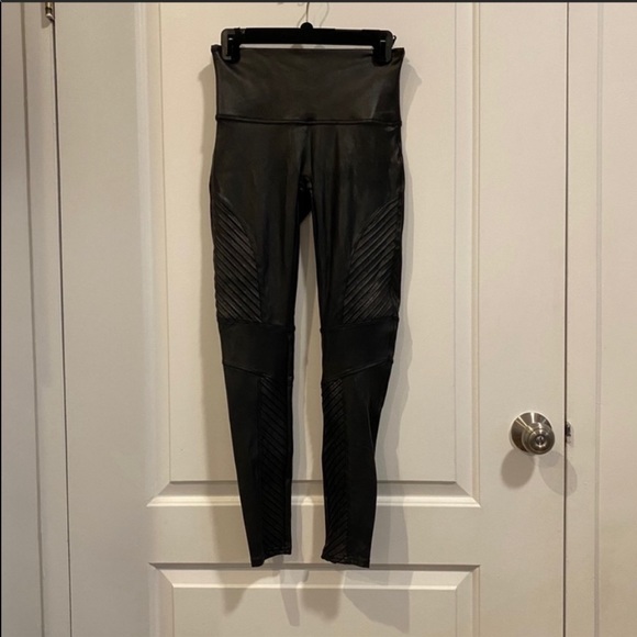 Spanx Faux Leather Moto Leggings - Picture 10 of 10